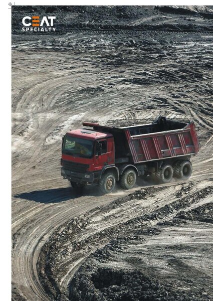 CEAT CT Super MX in action — Mining dump trucks on rough haul roads