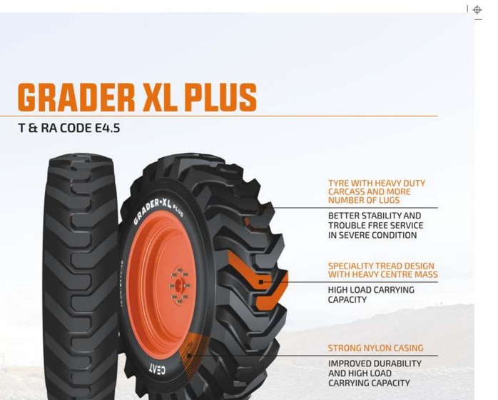 CEAT Grader XL Plus OTR tyre — 13.00-24 (12PR)