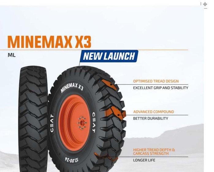 CEAT Minemax X3 OTR tyre — 12.00-24