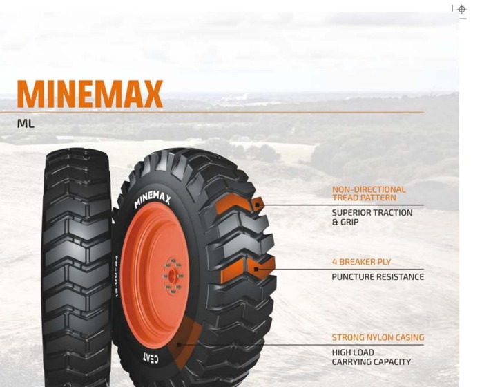 CEAT Minemax OTR tyre — 10.00-20